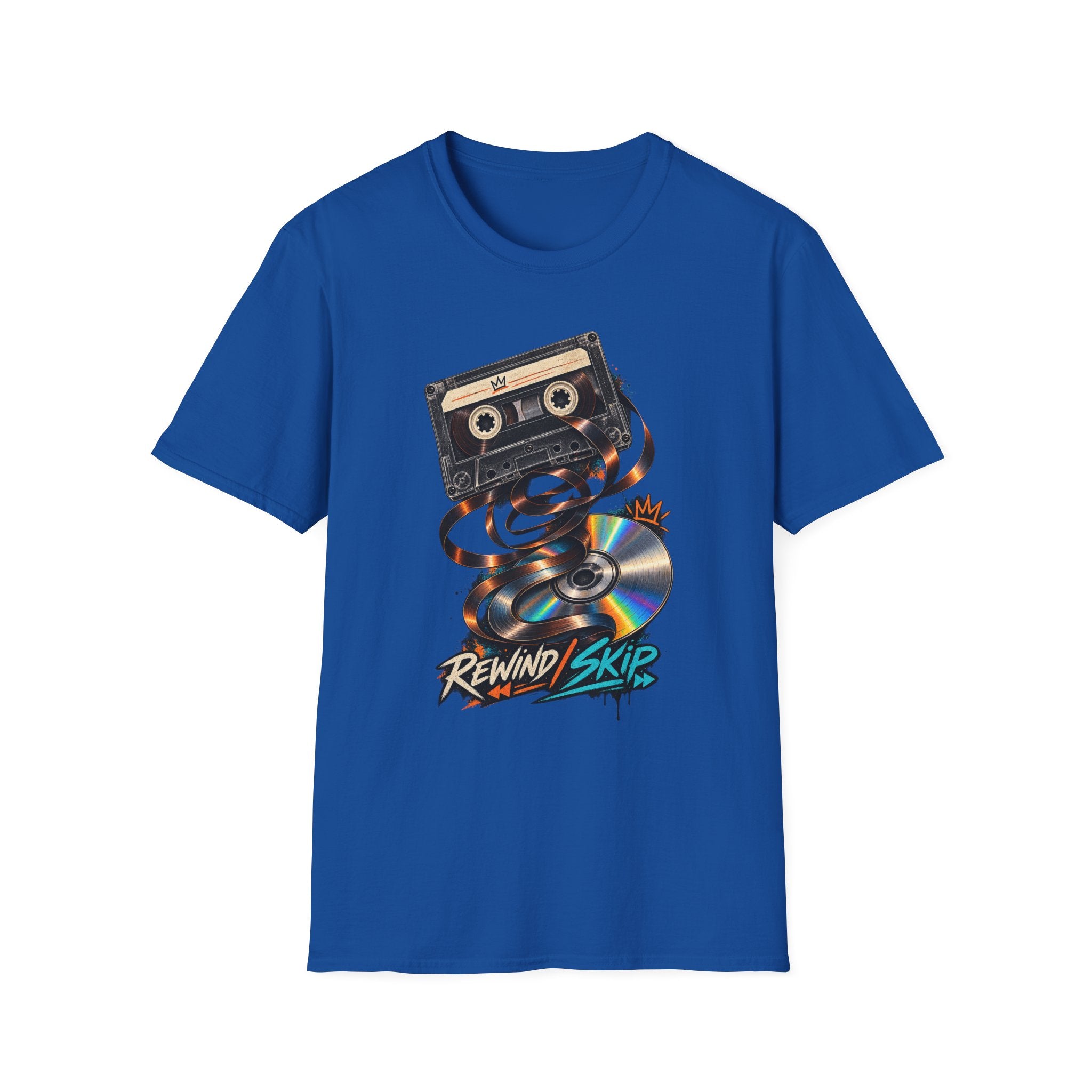 Cassette Tape Rewind Sk8er T-Shirt | Retro Mix Tape 90s Tape Art 1990's 2000's Nostalgia Throwback