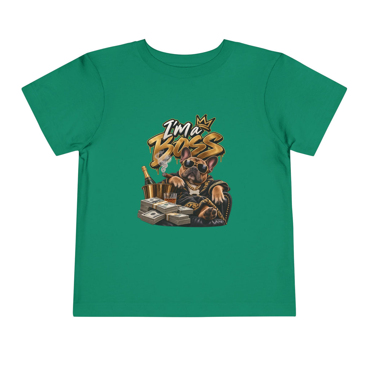 I'm A Boss Rottweiler Puppy Tee, Toddler Dog Shirt | Cute Canine Graphic | 90s 00s Hip Hop Pop Culture Nostalgia
