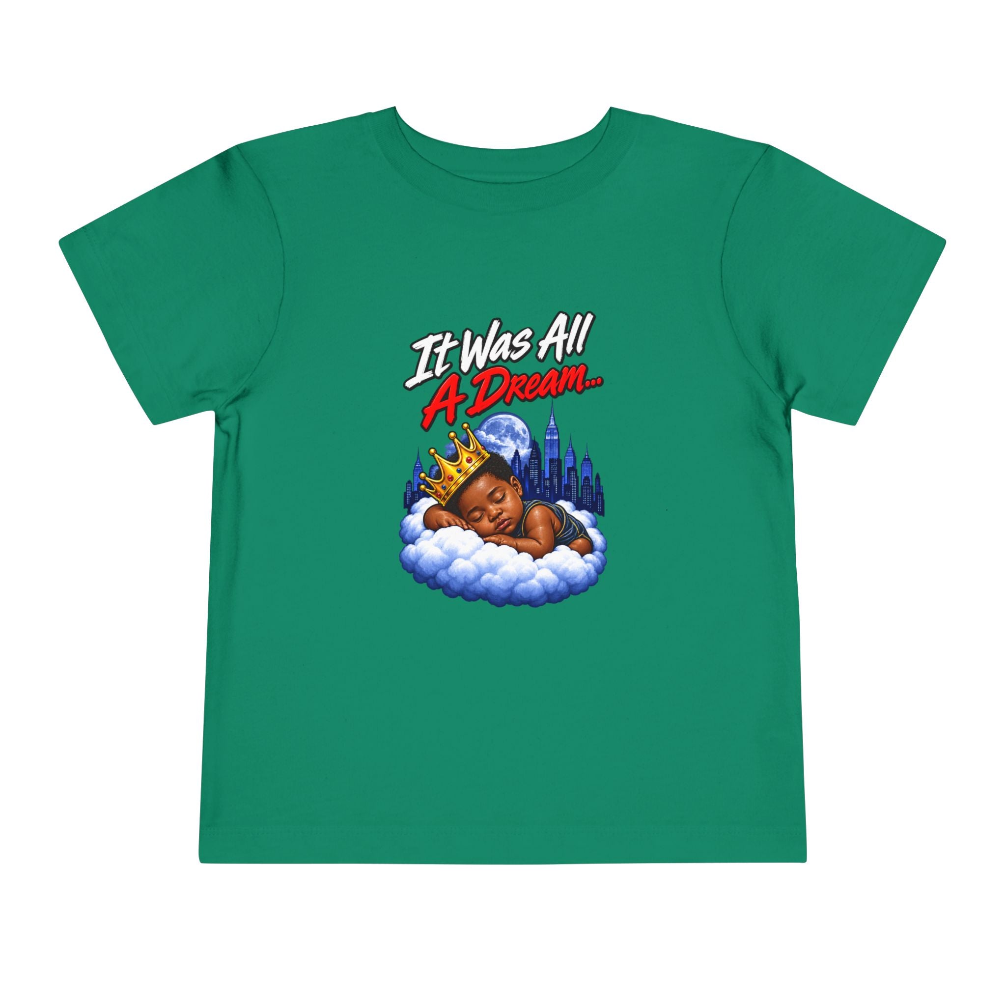 It Was All A Dream Biggie Toddler Tee | Sleeping Baby Prince Illustration