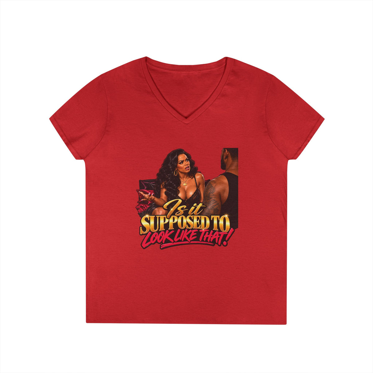 Is It Supposed To Look Like That V-Neck Shirt | 90s 00s Hip Hop Pop Culture Nostalgia Millennial Era