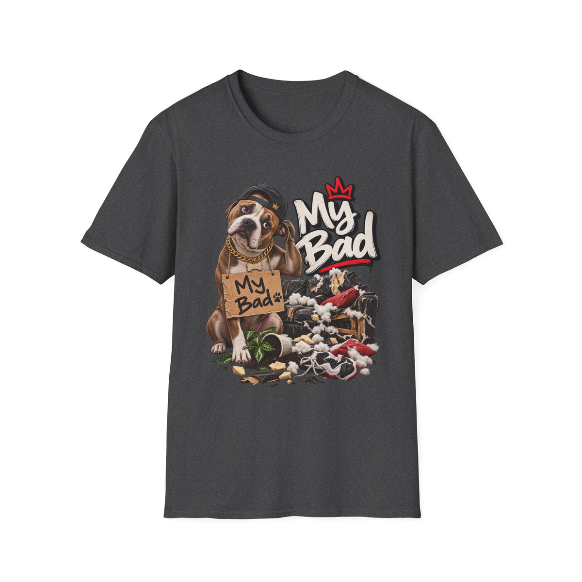 My Bad Puppy Graphic T-Shirt | Cute Dog Illustration | 90's 00's Hip Hop Pop Culture Nostalgia