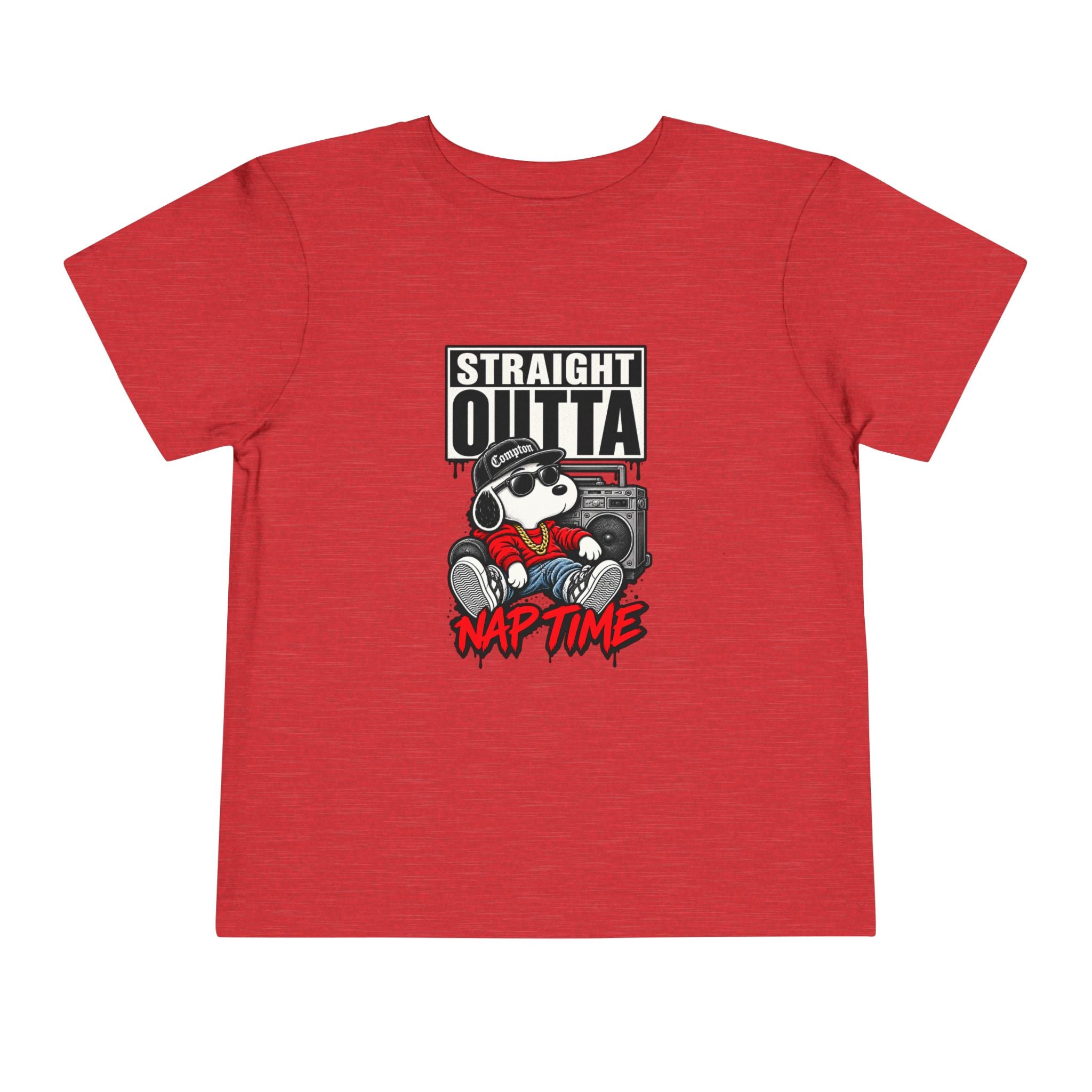 Straight Outta Nap Time Toddler Tee | Cool Hippo Cartoon Naptime Tee