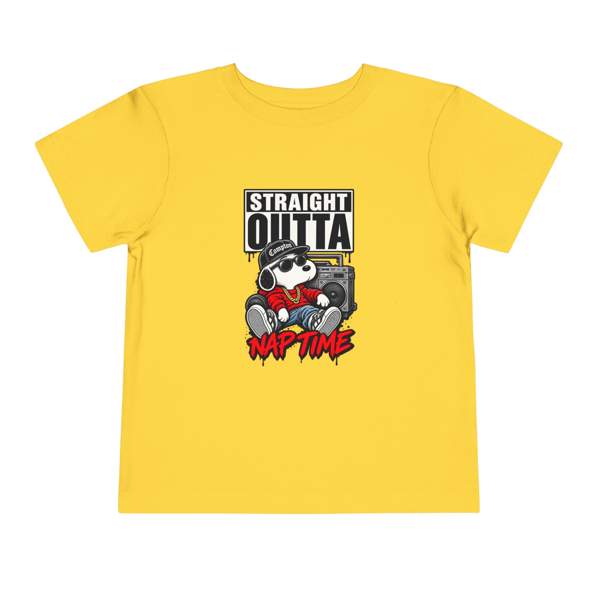 Straight Outta Nap Time Toddler Tee | Cool Hippo Cartoon Naptime Tee