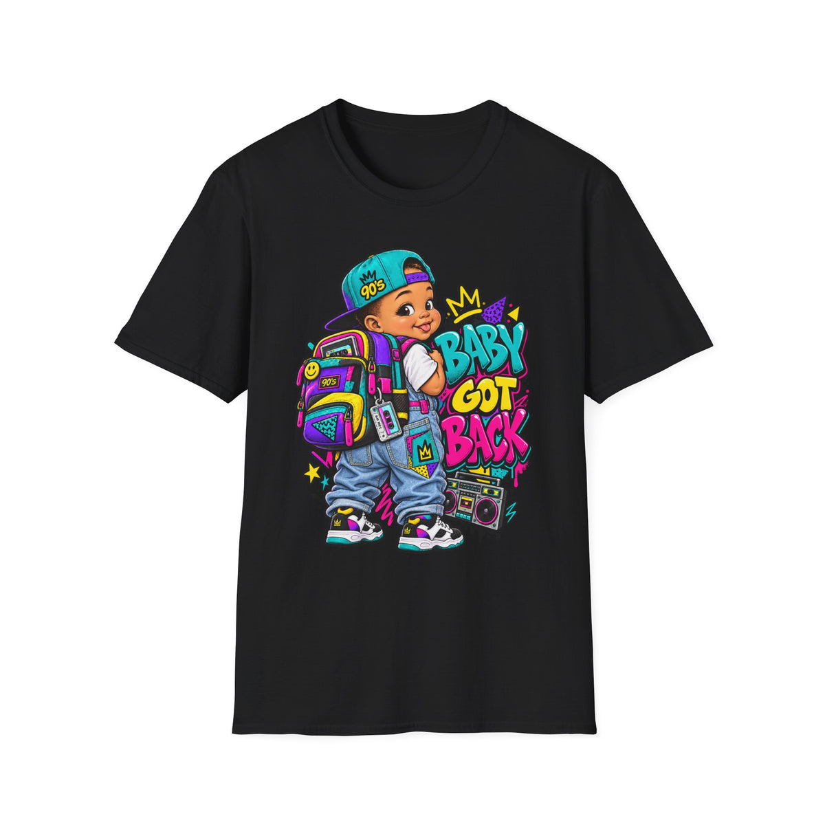 Baby Got Back toddler boy graphic T-Shirt | 90s retro hip hop design | 90's 00's Hip Hop Pop Culture Nostalgia