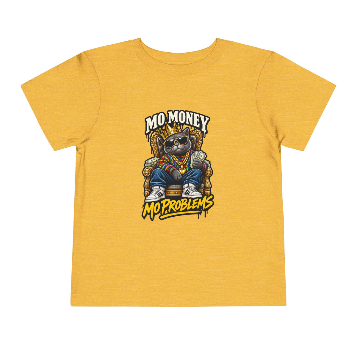 Mo Money Mo Problems Toddler Tee | Raccoon King Graphic