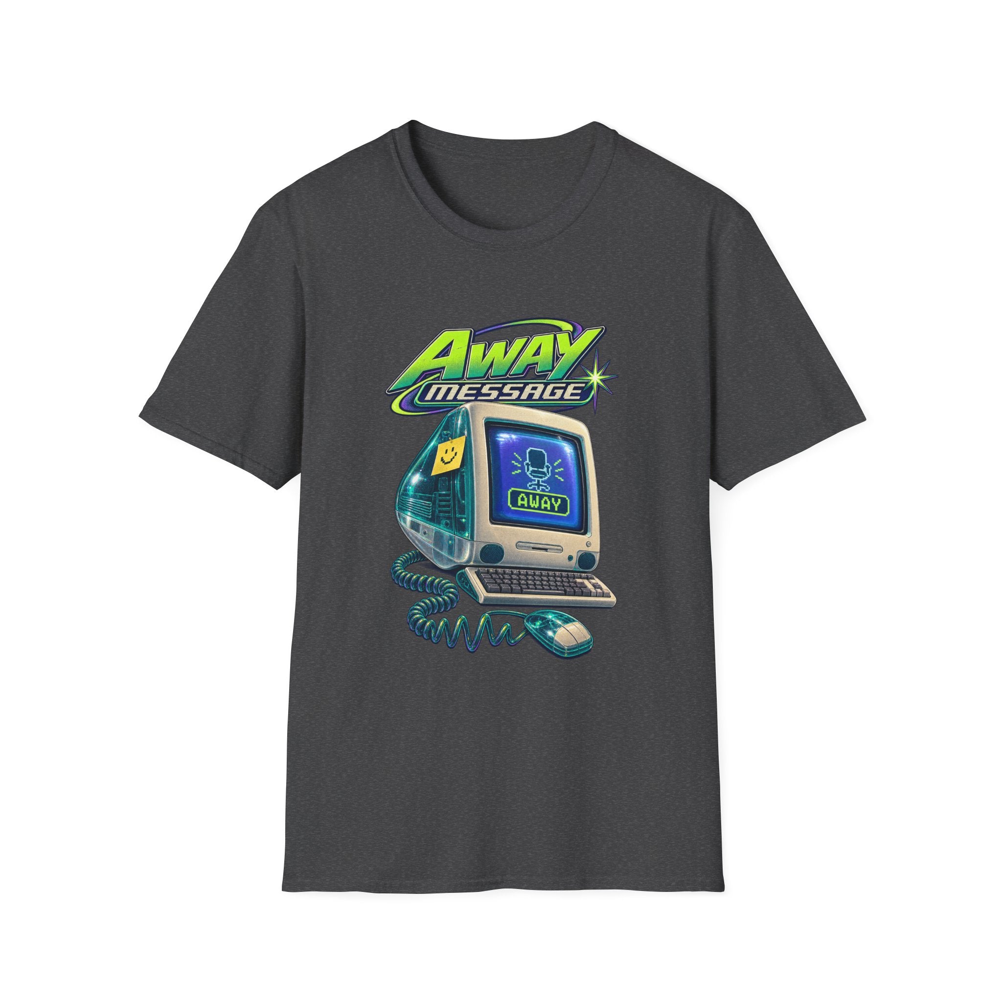 Away Message T-Shirt | Retro Computer Novelty Tee | 1990's 2000's Nostalgia Throwback