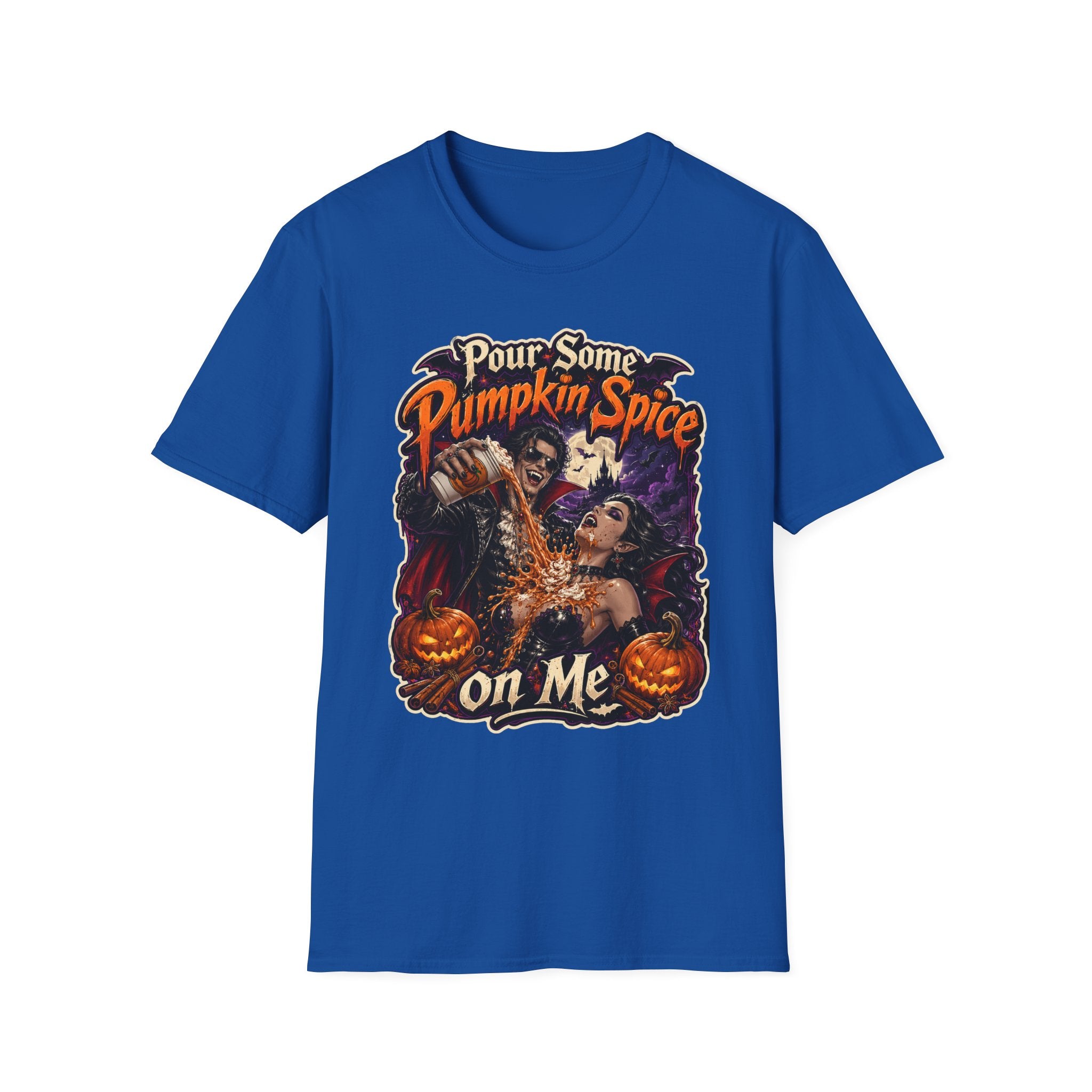 Pumpkin Spice Horror Pour Some Pumpkin Spice T-Shirt | Halloween | 1990's 2000's Nostalgia Throwback
