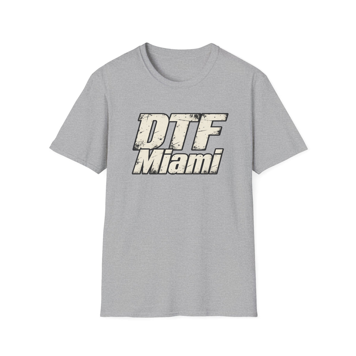DTF Miami graphic T-Shirt | Vintage distressed logo, city tee