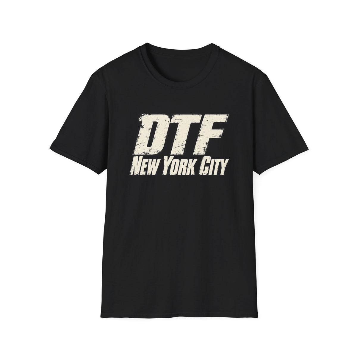 DTF New York City T-Shirt | Vintage Block Letter Graphic