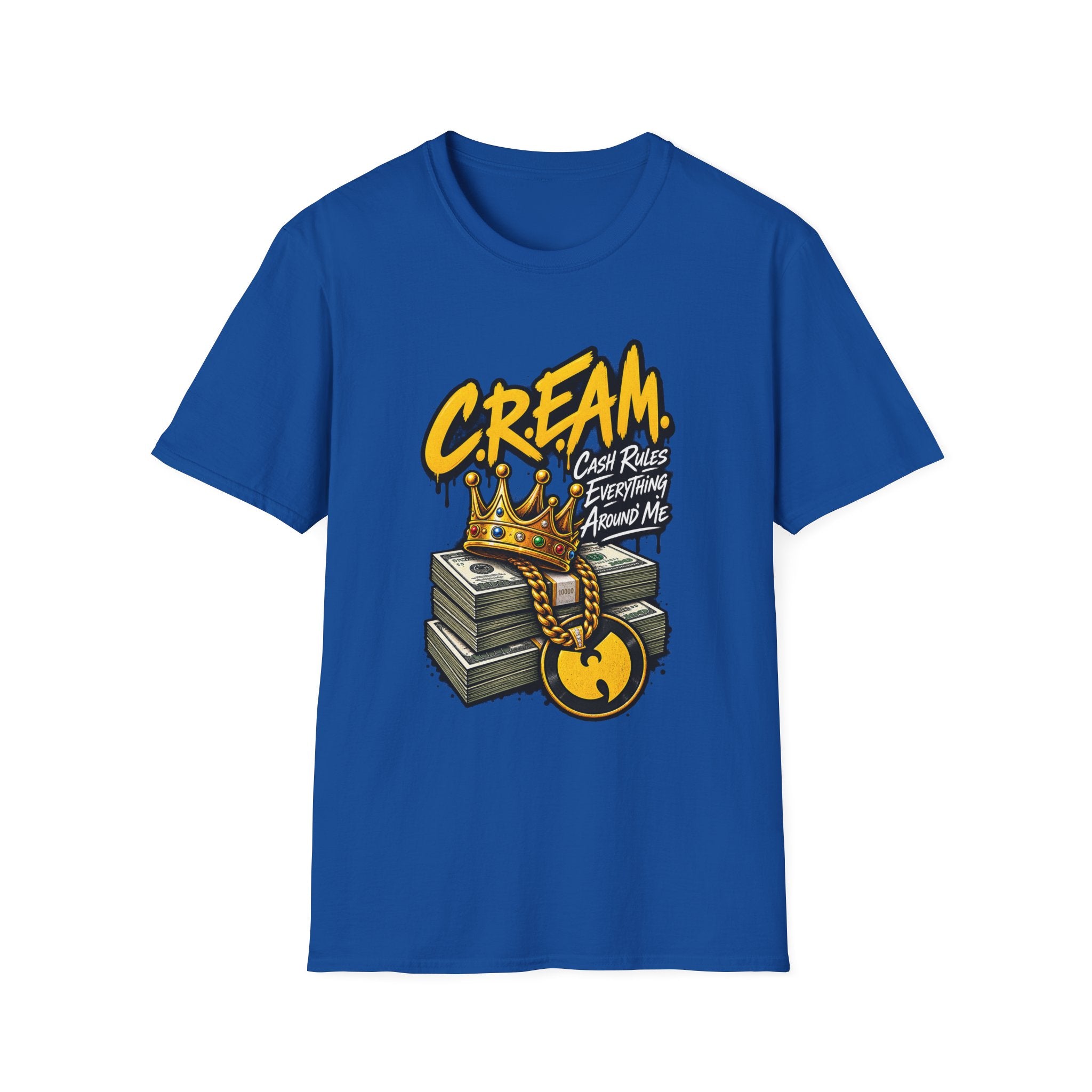 C.R.E.A.M. Cash Rules Everything Around Me T-Shirt | Hip Hop Graphic Tee | 1990's 2000's Nostalgia Throwback