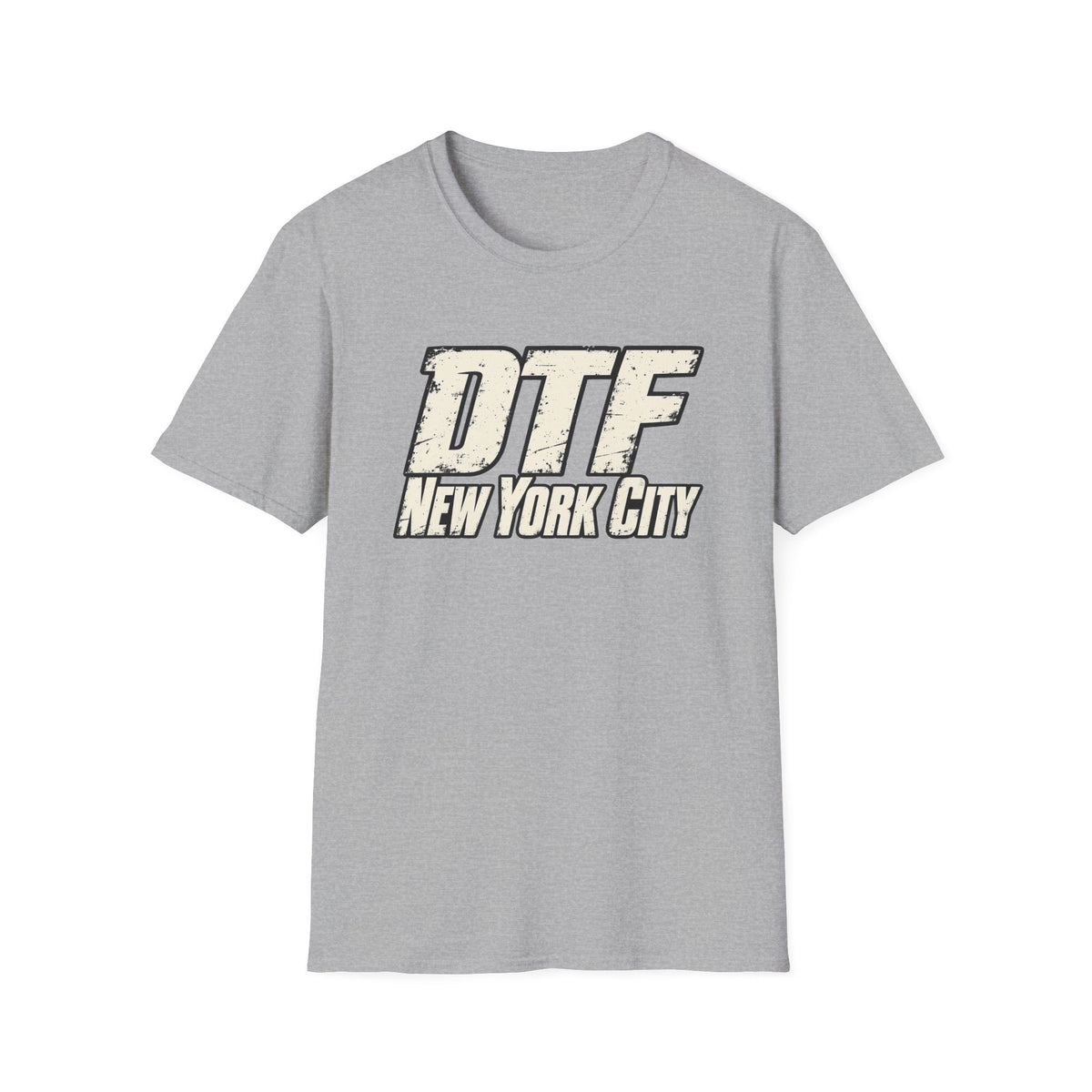 DTF New York City T-Shirt | Vintage Block Letter Graphic