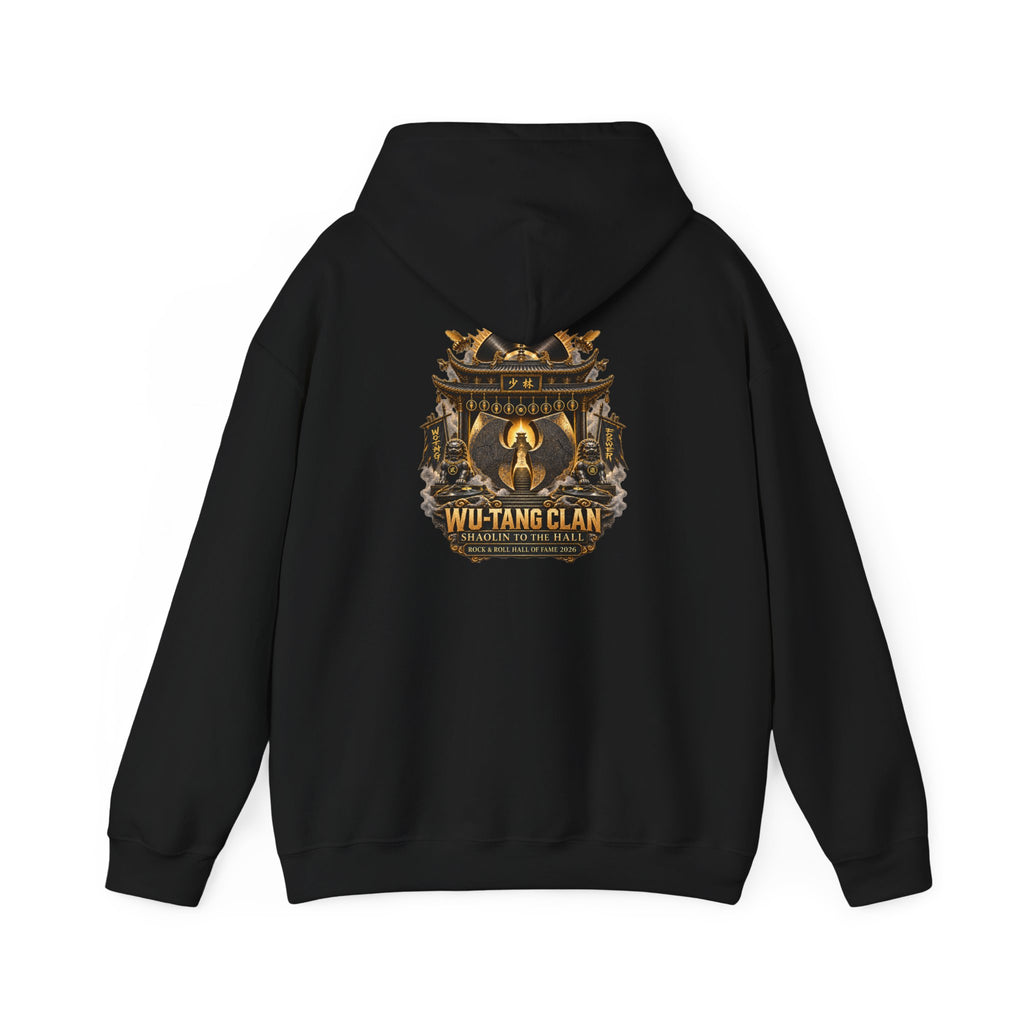 Wu-Tang Clan Logo Hall of Fame Hoodie | Hip Hop Music Graphic Pullover | 90s 00s Hip Hop Nostalgia