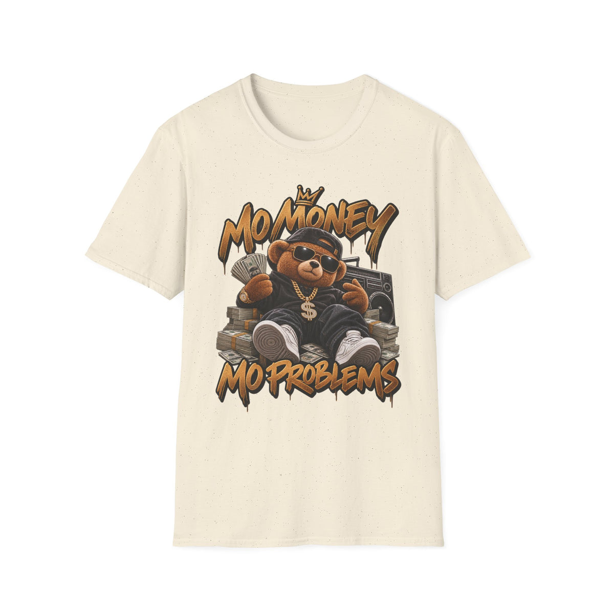 No Money No Problems T-Shirt | Teddy Bear Rap Graphic Tee | 90's 00's Hip Hop Pop Culture Nostalgia