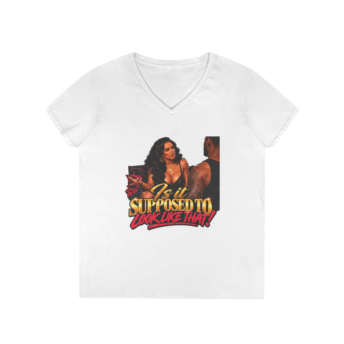 Is It Supposed To Look Like That V-Neck Shirt | 90s 00s Hip Hop Pop Culture Nostalgia Millennial Era