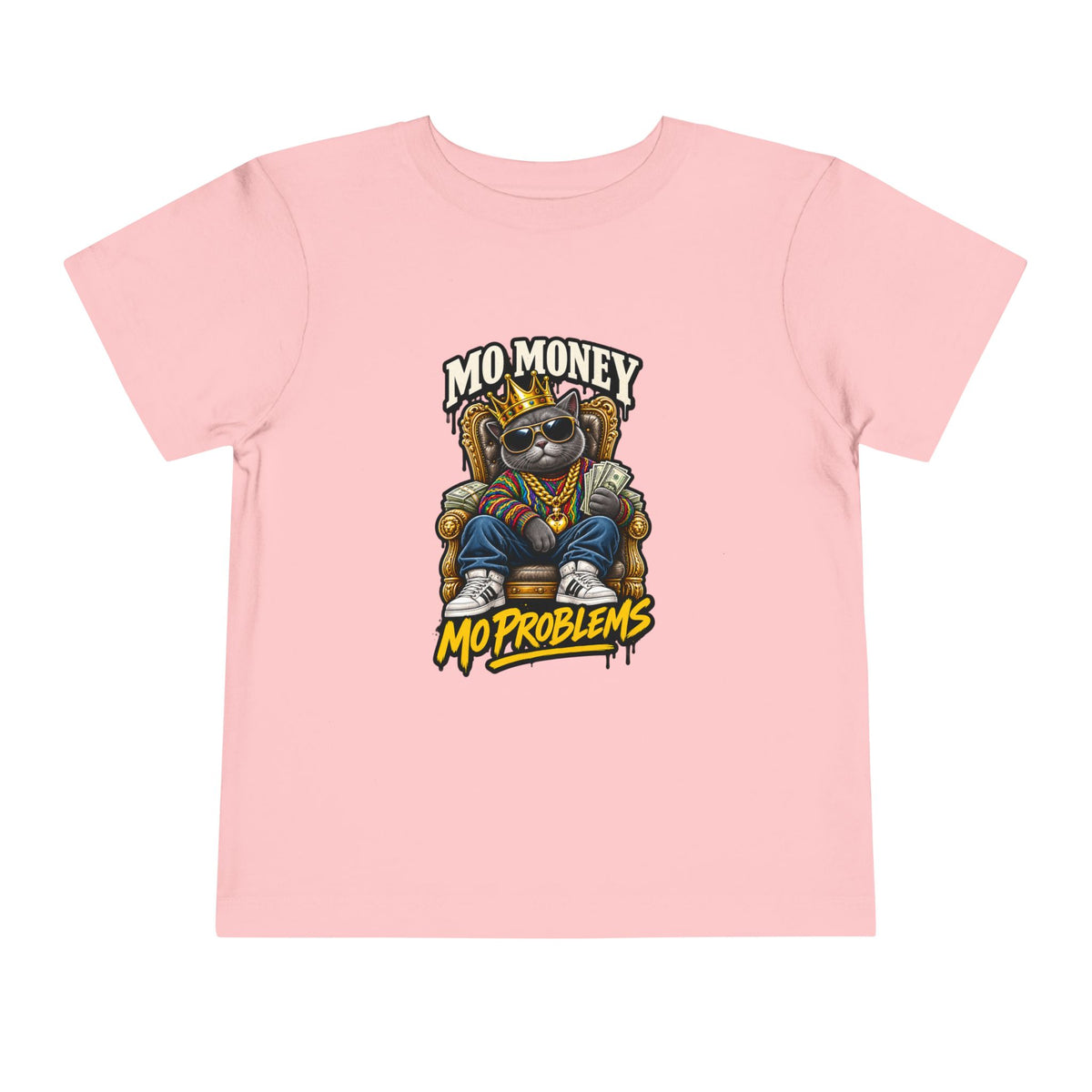 Mo Money Mo Problems Toddler Tee | Raccoon King Graphic