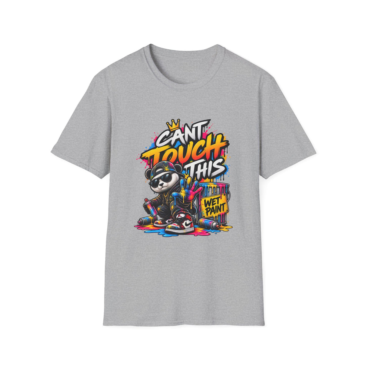 Cant Touch This Panda T-Shirt | Graffiti Streetwear Panda