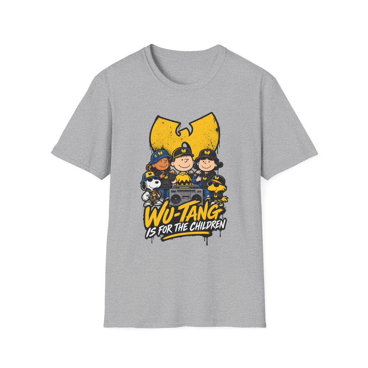 Wu-Tang Is For The Children T-Shirt | Hip Hop Cartoon Logo Tee | 1990's 2000's Nostalgia Throwback