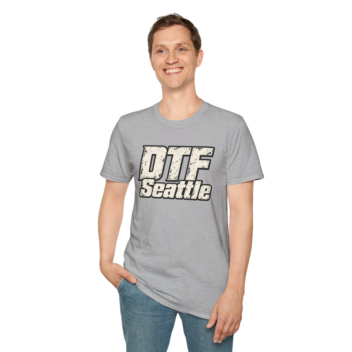 DTF Seattle T-Shirt | Vintage Athletic Logo