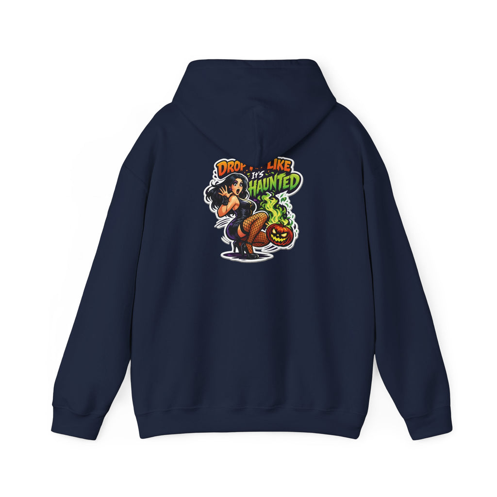 Drop Like Haunted skeleton witch pumpkin Hoodie | Halloween sweatshirt | Drop It Like Its Haunted