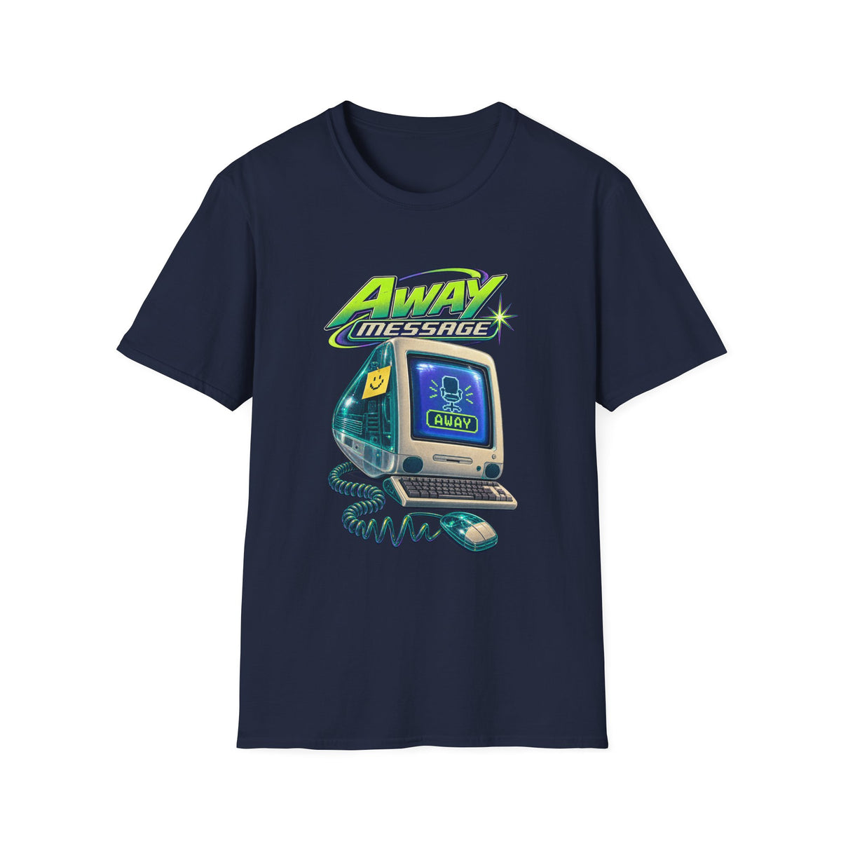 Away Message T-Shirt | Retro Computer Novelty Tee | 1990's 2000's Nostalgia Throwback