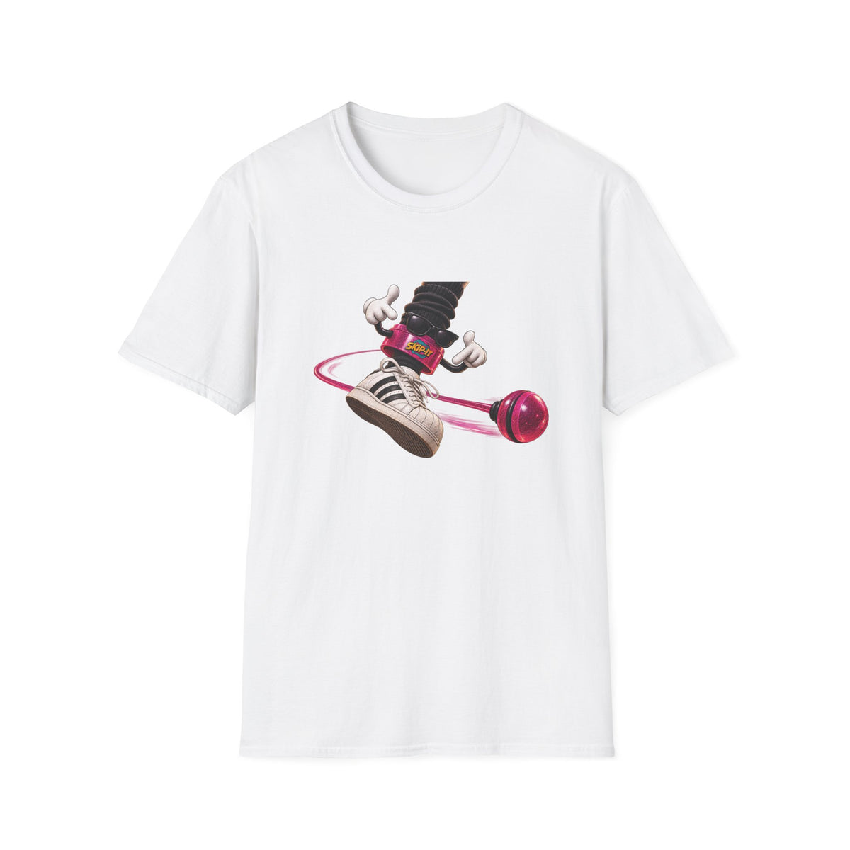 Yo-Yo Skater Character T-Shirt | Retro Toy Illustration, Street Style Hip Hop | 1990's 2000's Nostalgia Throwback
