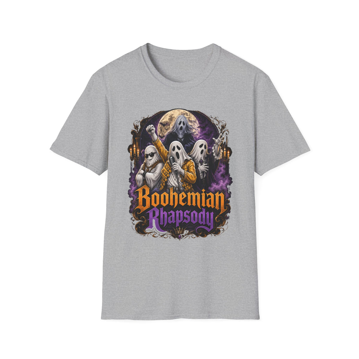 Boohemian Rhapsody Ghost Band T-Shirt | Halloween Rock Music Tee