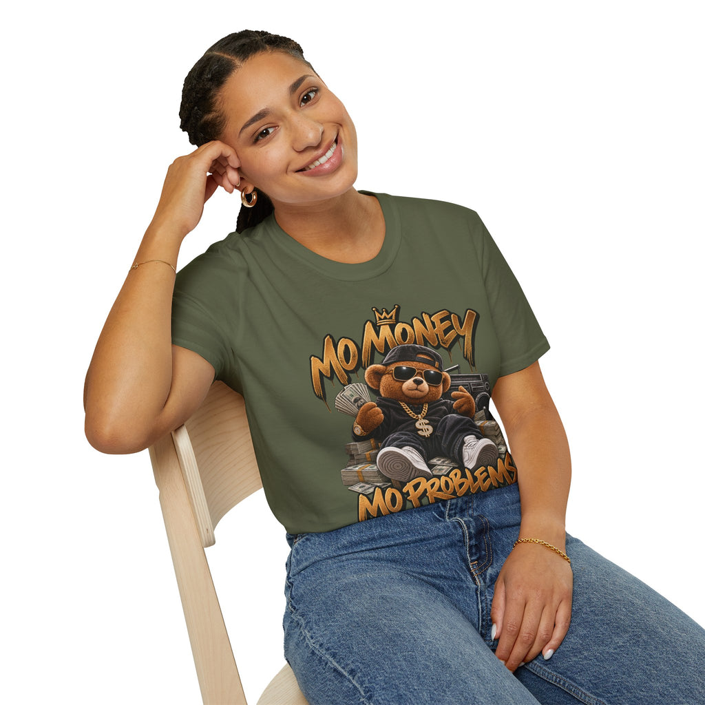 No Money No Problems T-Shirt | Teddy Bear Rap Graphic Tee | 90's 00's Hip Hop Pop Culture Nostalgia