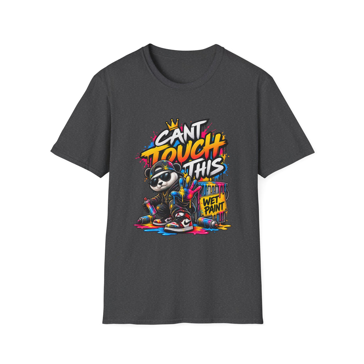 Cant Touch This Panda T-Shirt | Graffiti Streetwear Panda