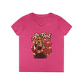 All That And A Bag of Chips Graphic V-Neck Tee | Retro Pinup Illustration | 90's 00's Hip Hop Pop Culture Nostalgia