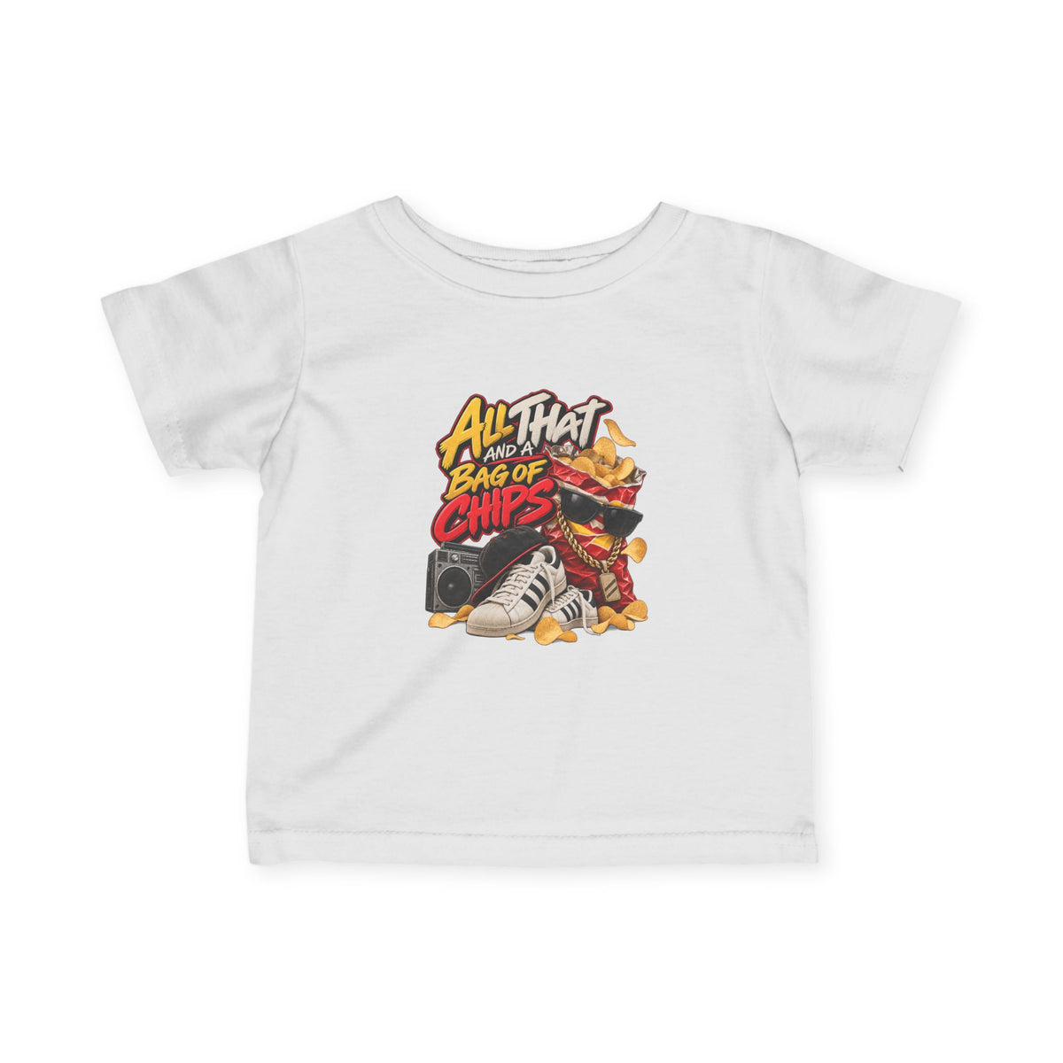 All That Bag of Chips infant tee | snack cartoon graphic