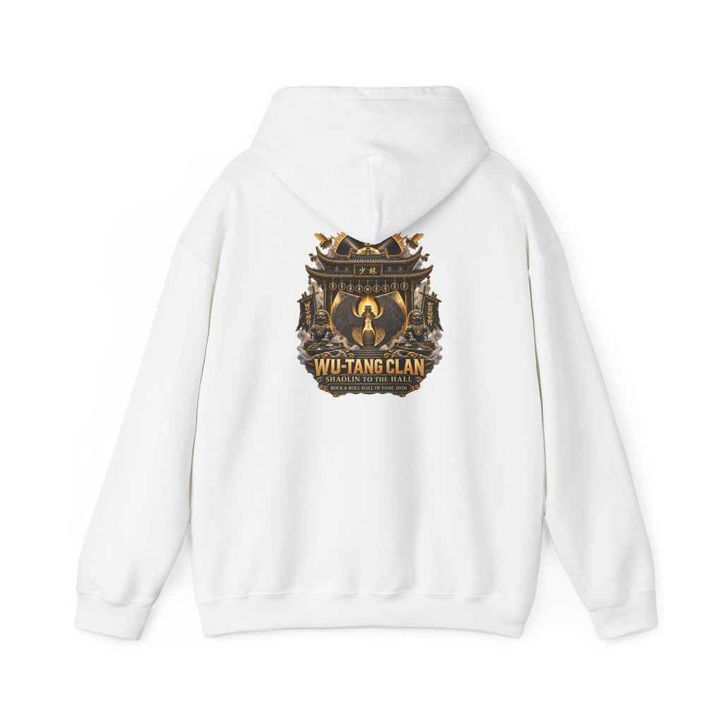Wu-Tang Clan Logo Hall of Fame Hoodie | Hip Hop Music Graphic Pullover | 90s 00s Hip Hop Nostalgia