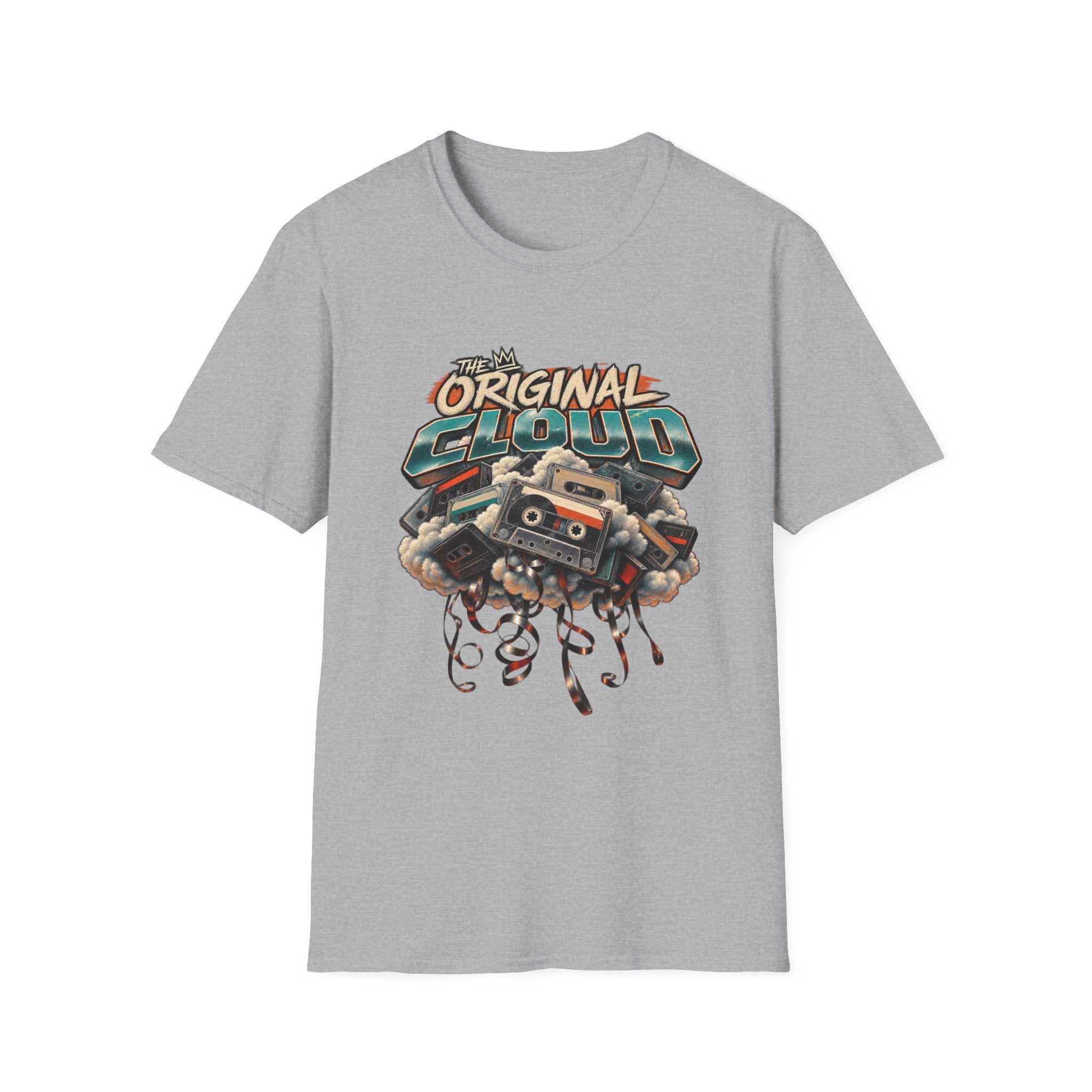 The Original Cloud T-Shirt | Retro Cassette Boom Box Graphic | 1990's 2000's Nostalgia Throwback