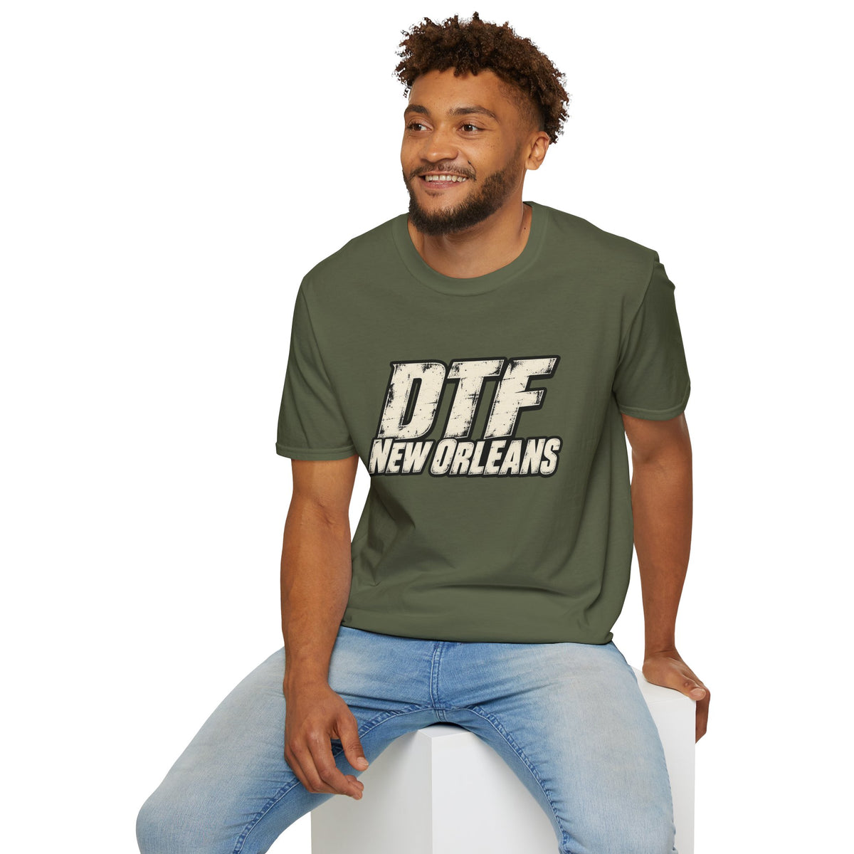 DTF New Orleans T-Shirt | Vintage Block Lettering, City Pride