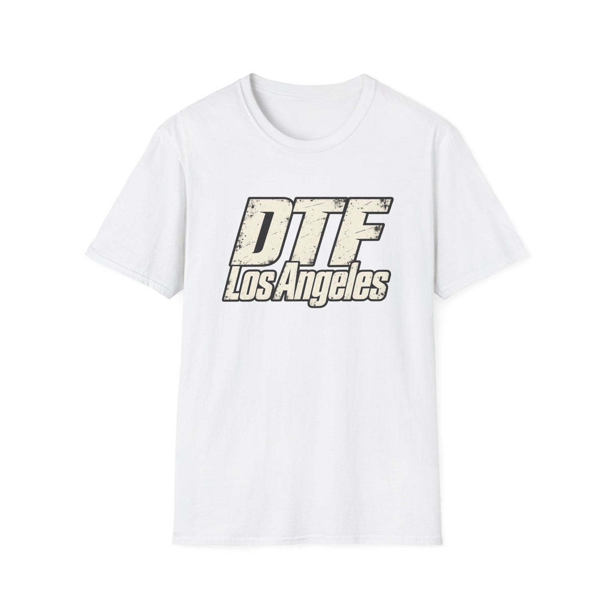 DTF Los Angeles T-Shirt | Retro Block Letter LA Graphic Tee