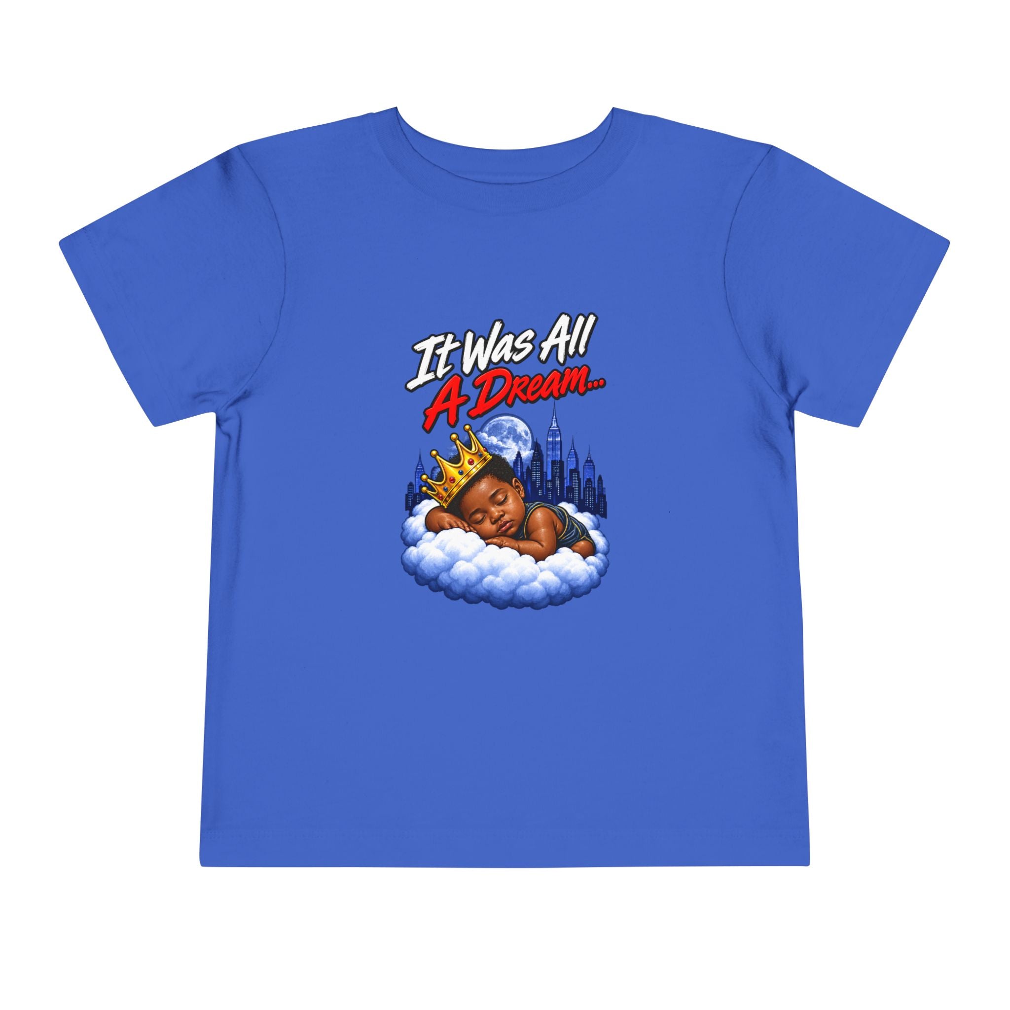 It Was All A Dream Biggie Toddler Tee | Sleeping Baby Prince Illustration