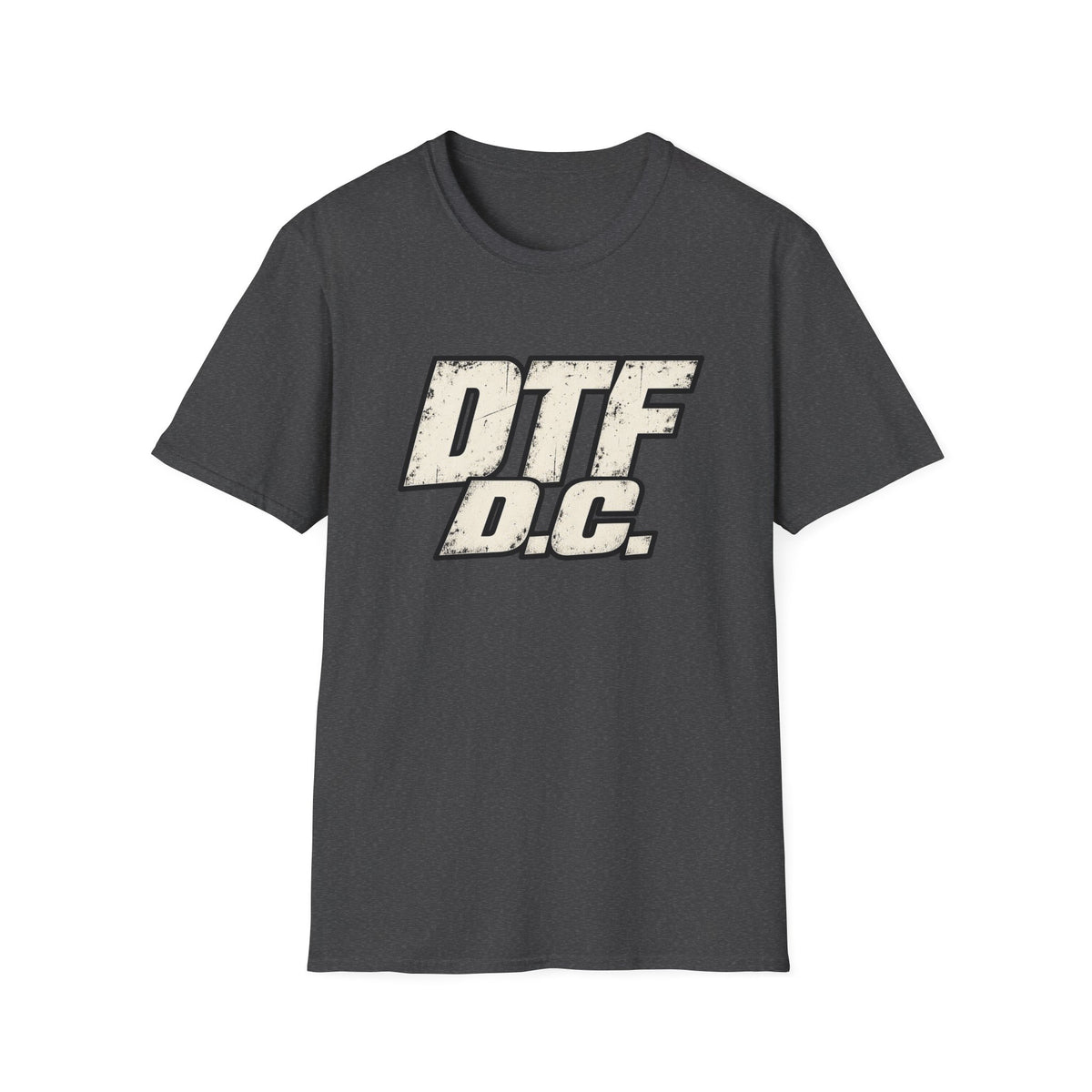 DTF D.C. graphic T-Shirt | Vintage distressed lettering