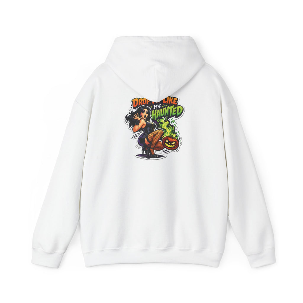 Drop Like Haunted skeleton witch pumpkin Hoodie | Halloween sweatshirt | Drop It Like Its Haunted