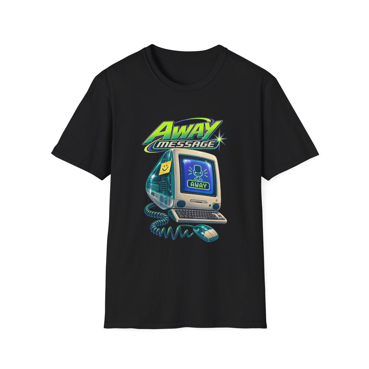 Away Message T-Shirt | Retro Computer Novelty Tee | 1990's 2000's Nostalgia Throwback