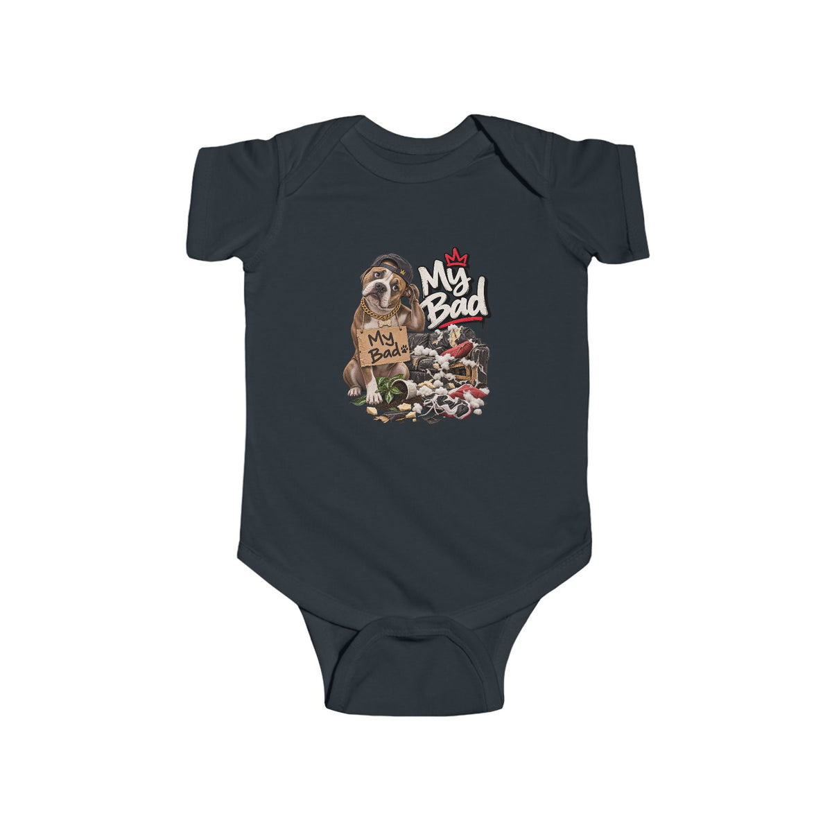 My Bad Bodysuit | Cute Baby Illustration, Baby Onesie | 90's 00's Hip Hop Pop Culture Nostalgia