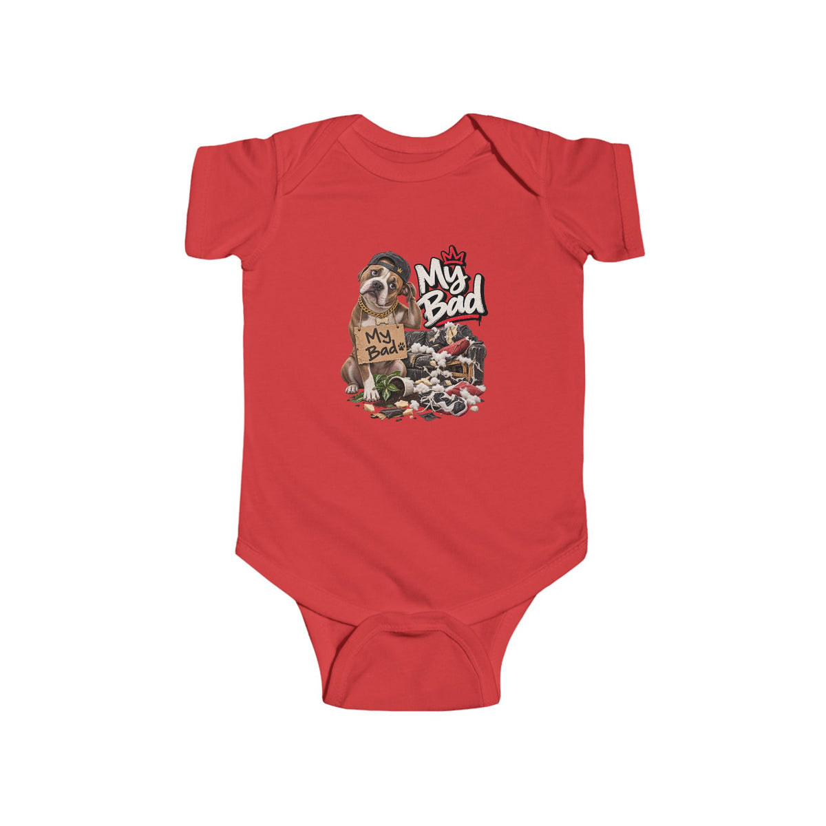 My Bad Bodysuit | Cute Baby Illustration, Baby Onesie | 90's 00's Hip Hop Pop Culture Nostalgia