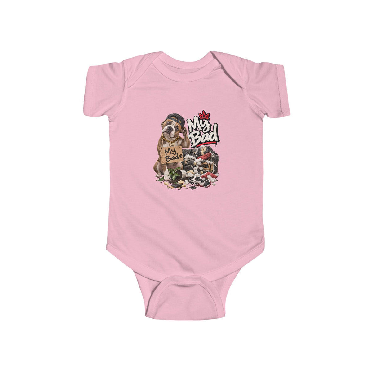My Bad Bodysuit | Cute Baby Illustration, Baby Onesie | 90's 00's Hip Hop Pop Culture Nostalgia