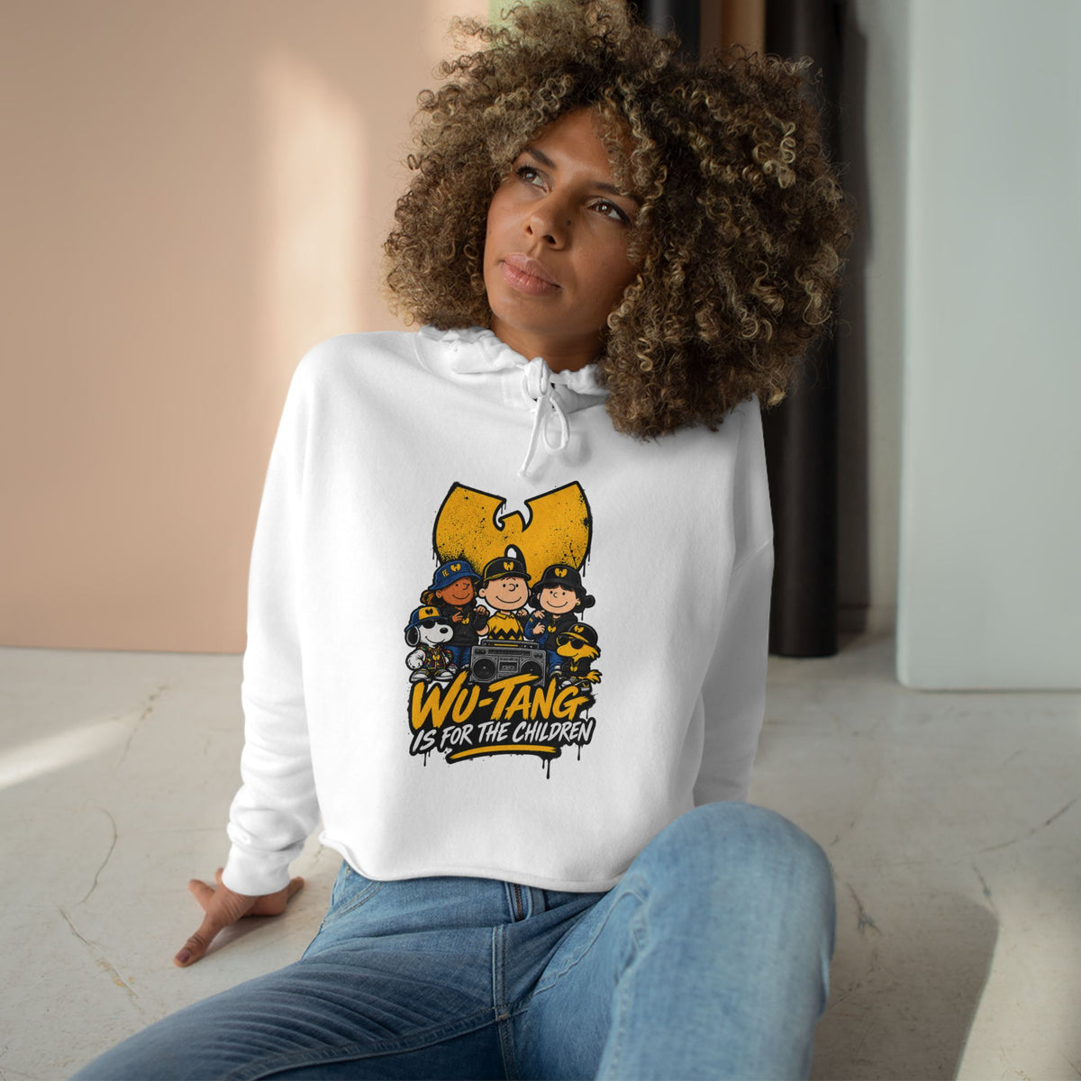 Wu-Tang For the Children crew Crop Hoodie | Wu-Tang Women Hoodie | 90s 00s Hip Hop Nostalgia Millennial Era Pop Culture