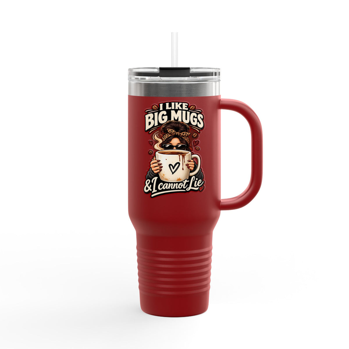 I Like Big Mugs & I Cannot Lie Travel Mug | 40oz Insulated Tumbler | 00's 90's Hip Hop Nostalgia