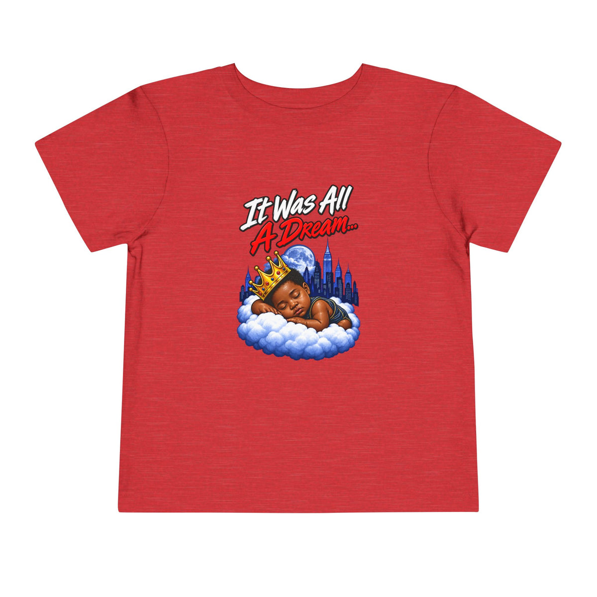 It Was All A Dream Biggie Toddler Tee | Sleeping Baby Prince Illustration